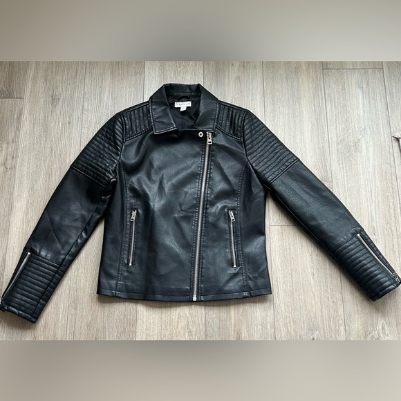 Topshop Rosa biker Jacket size 8 - Picture 1 of 9